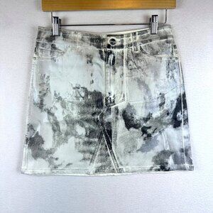 Sanctuary Paint Mini Skirt Womens Size Small Grunge Street Wearable Art Y2K Goth